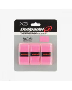 Bullpadel GB-1201 Neon Pink Padel Overgrips (3 Pack)