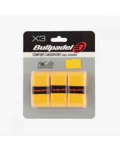 Bullpadel GB-1201 Yellow Padel Overgrips (3 Pack)