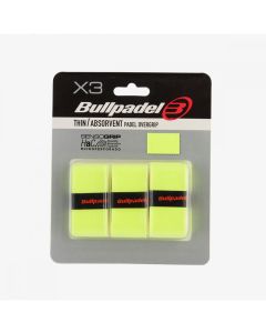 Bullpadel GB-1705 Neon Yellow Padel Overgrips (3 Pack)