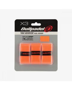 Bullpadel GB-1705 Neon Orange Padel Overgrips (3 Pack)