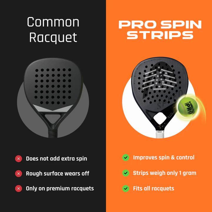HEAD Pro Spin Strips Padel Rezztek Spin Enhancer Ultra-thin Lightweight 2g per Raket Tahan 50 Jam Customizable Mudah Dilepas - Ball, Bola - Gambar 4
