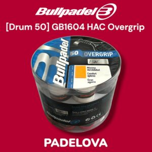 [DRUM 50] Bullpadel GB1604 HaC Smooth Overgrip Drum 50 Pcs Multicolor Padel Tennis Pickle Ball