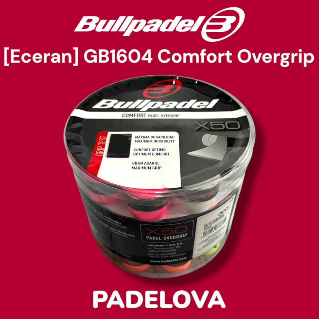 [ECERAN] Bullpadel GB1604 Comfort Overgrip Multicolor Padel Tennis Pickle Ball