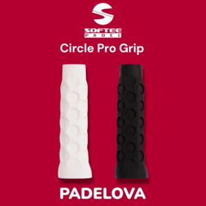SOFTEE Circle Pro Padel Grip Silicone Hitam Putih Base Grip mirip Hesacore